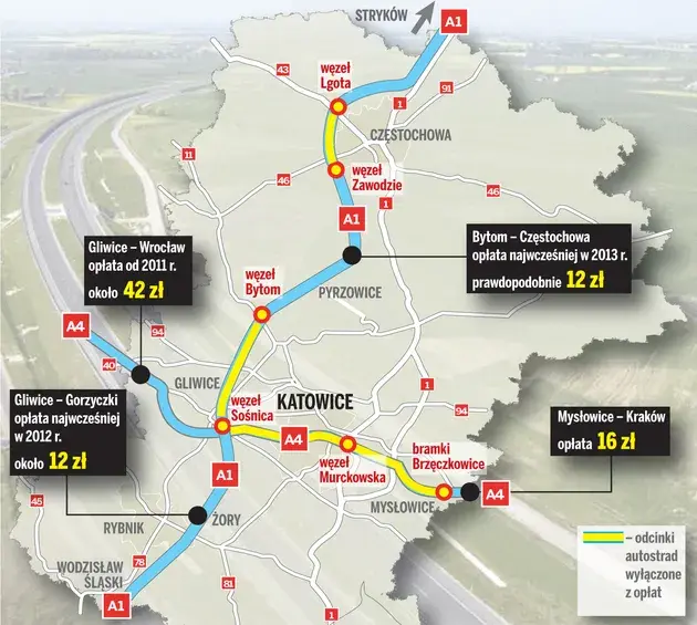 Autostrada A1: gdzie są bramki i jak uniknąć niepotrzebnych opłat?